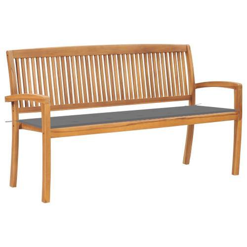 43277, Style Ancien Banc De Jardin Empilable Et Coussin 159 Cm / Ba... on Productcaster.