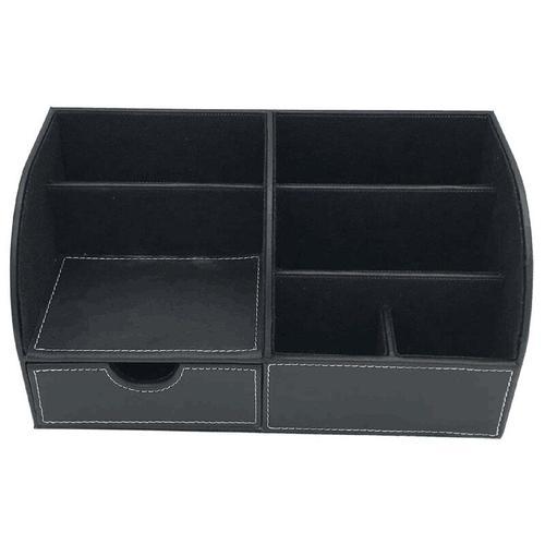 Organisateur de bureau en cuir PU avec 4 compartiments, support de ... on Productcaster.