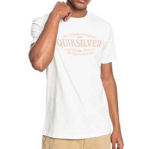 T-Shirt Blanc Homme Quiksilver Check on Productcaster.