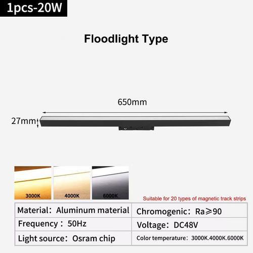 Spot Lumineux LED Intégré sur Rail Magnétique Moderne,Éclairage d'N... on Productcaster.