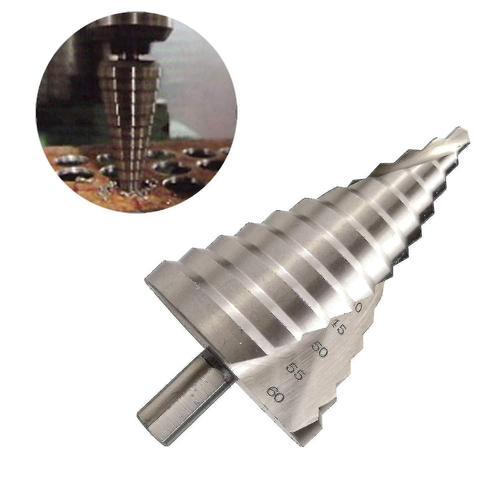 2024 A-6-60mm Hss Step Drill Bit Spiral Conical Slot Countersink 12... on Productcaster.