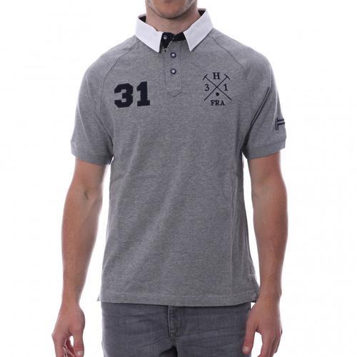 Polo Gris Homme Hungaria Sport Style Rugby on Productcaster.