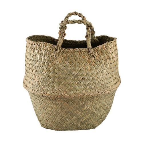 Panier En Jonc De Mer Tissé, Panier De Ventre Fourre Tout En Jonc D... on Productcaster.