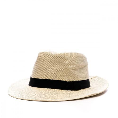 Chapeau Beige/Noir Femme Emeraude Borsalino on Productcaster.