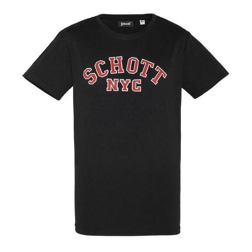 T-Shirt Noir Homme Schott Crew on Productcaster.