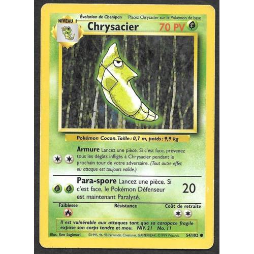 Carte Pokémon Chrysacier 54/102 - Set De Base Wizards (Fr) on Productcaster.