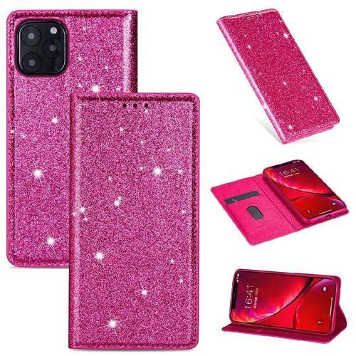 Paillettes Flip Étui Pour Iphone 11 Pro Titulaire De La Carte Cuir ... on Productcaster.