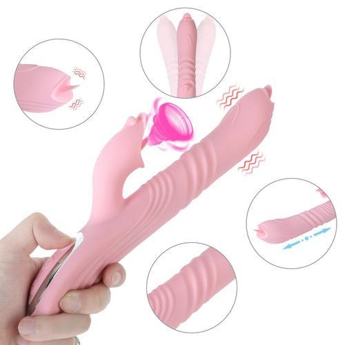 Vibromasseur À Double Langue Pour Femme, Jouet Sexuel Rotatif Téles... on Productcaster.