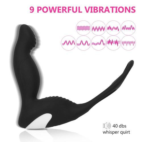 Vibromasseur Anal En Silicone Pour Homme, 9 Modes De Massage De La ... on Productcaster.