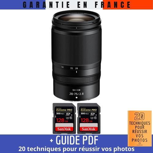 Nikon Z 28-75mm F2.8 + 2 SanDisk 128GB Extreme PRO UHS-II SDXC 300 ... on Productcaster.