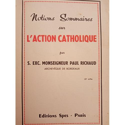 Notions Sommaires Sur L'action Catholique on Productcaster.