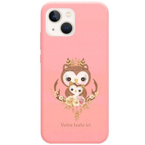 Coque Rose Iphone 14 Chouette Maman on Productcaster.