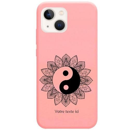 Coque Rose Iphone 14 Pro Yin Yang Mandala Personnalisee on Productcaster.