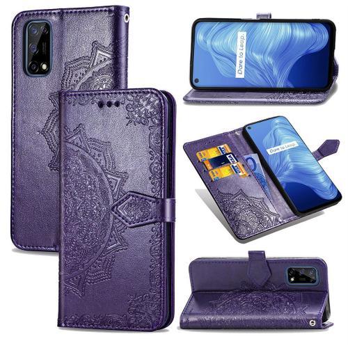 Saturcase Coque Pour Realme V5 5g, Mandala Gaufrage Pu Cuir Magnéti... on Productcaster.