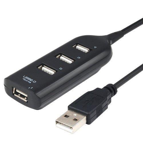 HUB Splitter USB 2.0 Hi-Speed 4 Ports pour portable et PC Noir on Productcaster.