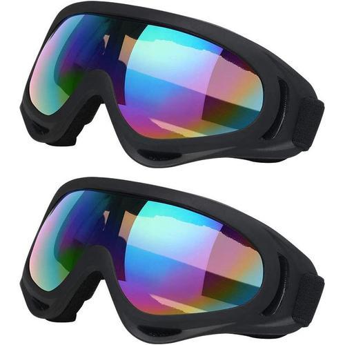 2pcs Lunettes Ski Plein Air, Lunettes De Ski, Anti-Poussière Anti-B... on Productcaster.