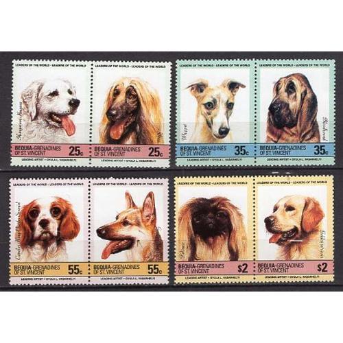 Bequia Grenadines St Vincent 1985 Animaux Les Chiens Serie Complete... on Productcaster.