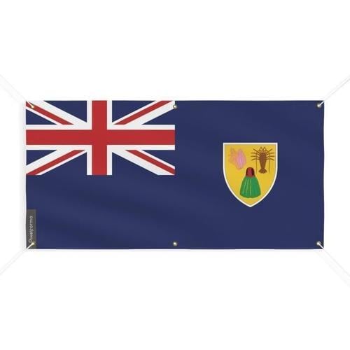 Bannière Drapeau des Îles Turques-et-Caïques 6 Oeillets 70x140cm en... on Productcaster.