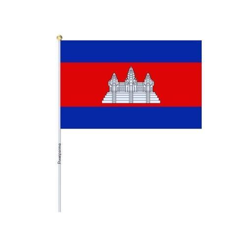 Lots Mini Drapeau du Cambodge en 30x45cm en 100 pièces on Productcaster.