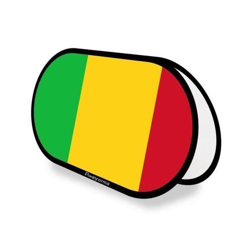 Support publicitaire ovale Drapeau du Mali en 70x120cm on Productcaster.