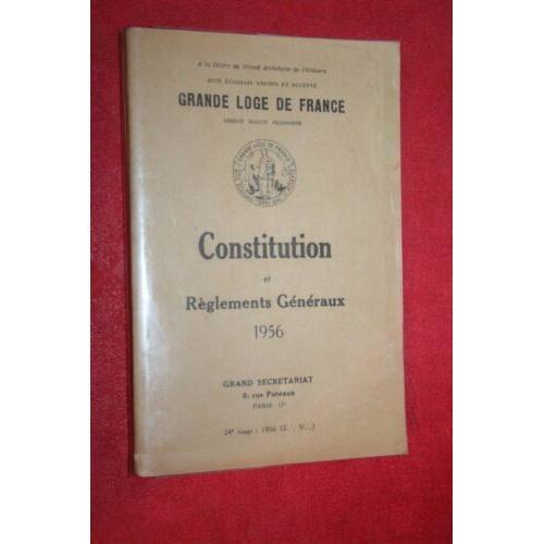 Grande Loge Féminine De France : Constitution Et Règlements Générau... on Productcaster.