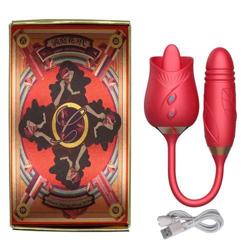 Gode Vibrateur Rose À 10 Vitesses Pour Femme, Jouet Sexuel Pour Mas... on Productcaster.