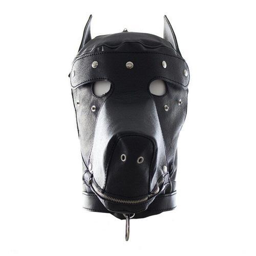 Masque Érotique En Cuir Pour Chien, Avec Oreilles, Pour Bondage Bds... on Productcaster.