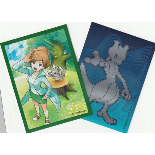 2 Proteges Cartes Pokemon - Sleeves - Professeur Keteleeria/Mewtwo - on Productcaster.