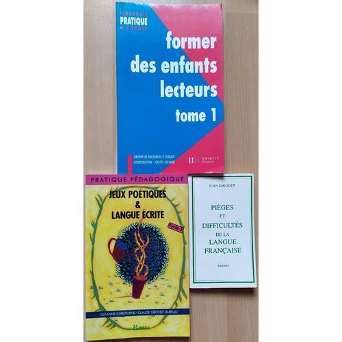 Lot 3 Livres Former Des Enfants Lecteurs Josette Jolibert Pièges Et... on Productcaster.