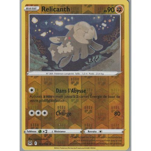 Carte Pokemon - Relicanth - 101/196 - Reverse - Eb11 Origine Perdue - on Productcaster.