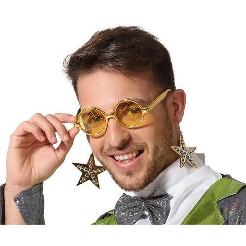 Verres Jaunes Pop Star Avec Boucles D'oreilles on Productcaster.