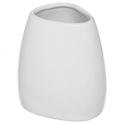 Gobelet Salle De Bain "Galet" 9cm Blanc on Productcaster.