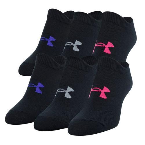 X6 Paires De Chaussettes Noires Fille Under Armour Ess on Productcaster.