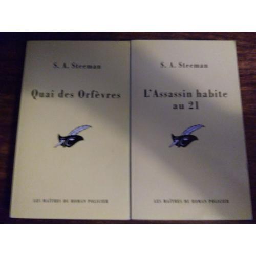 S.A Steeman 2 Livres Quai Des Orfèvres/L'assassin Habite Au 21 on Productcaster.