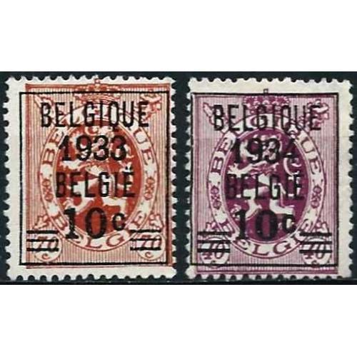 Belgique 1933 / 34, Beaux Timbres Yvert 375 Et 376, Armes De La Bel... on Productcaster.