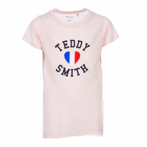 T-Shirt Rose Fille Teddy Smith Twelvo on Productcaster.