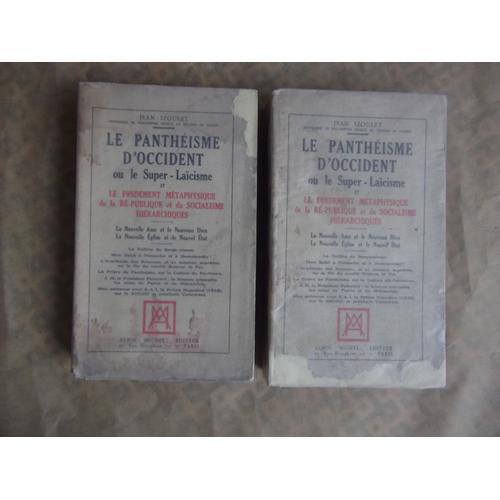 Le Panthéisme D'occident Ou Le Super-Laïcisme Et Le Fondement Métap... on Productcaster.