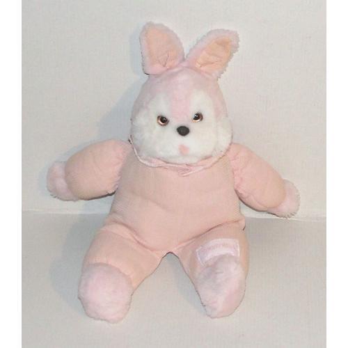 Doudou Lapin Rose Nounours - Peluche Lapin Vintage Tissus Nid D'abe... on Productcaster.