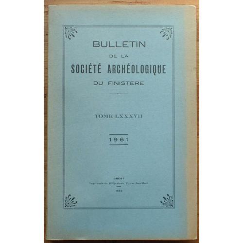 Bulletin De La Société Archéologique Du Finistère- Tome Lxxxvii - 1... on Productcaster.