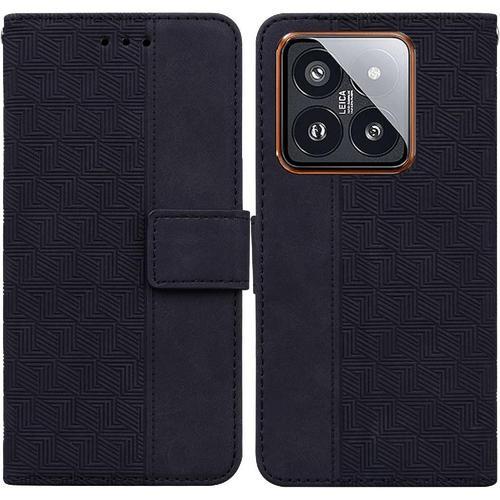 Étui Pour Rabattu Xiaomi 14 Pro Caractéristique De Bécote Cuir Pu P... on Productcaster.