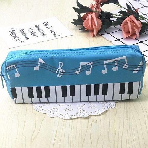 Bleu Ciel - Music Notes Piano Keyboard Pencil Case Large Capacity P... on Productcaster.