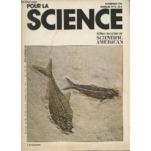 Pour La Science - Nov.1978 - N°13 - L Évolution - L Évolution Chimi... on Productcaster.