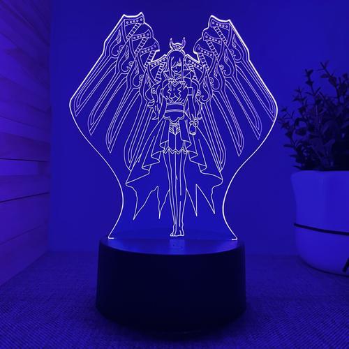 Lampe Led en 3d avec queue Erza Scarlet, pour chambre à coucher, ve... on Productcaster.