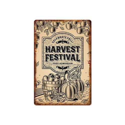 30x40cm 12x16 Pouces - Metal Signs Vintage Farm Pumpkins Metal Tin ... on Productcaster.