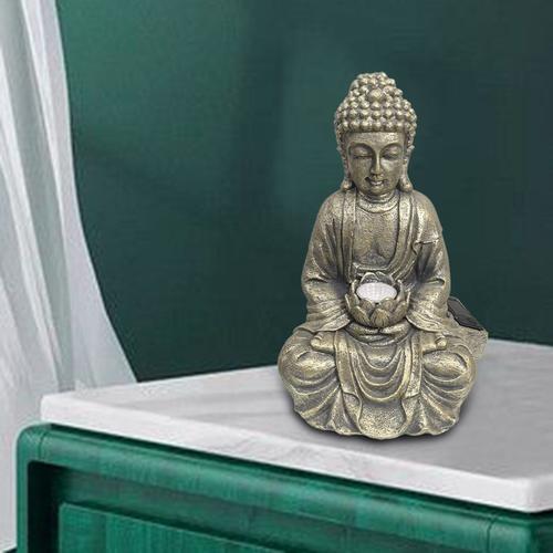 Statue De Bouddha Pour La Maison, Figurines De Jardin, À Énergie So... on Productcaster.