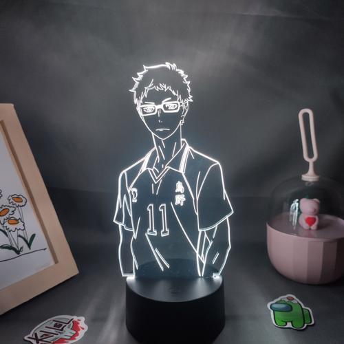 Lampe 3d En Néon, Figurine De Dessin Animé Kei Tsukishima, Rvb, Vei... on Productcaster.