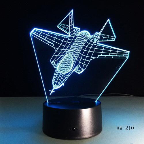 Veilleuse Led 3d En Forme D'avion, Avec Télécommande Tactile, Lampe... on Productcaster.