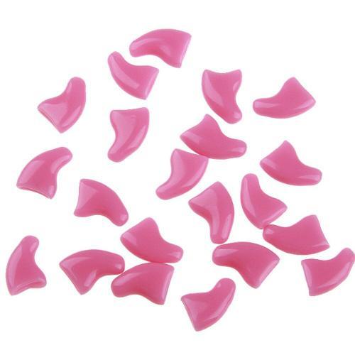 M - Rose - Capuchon En Silicone Souple Anti Rayures Pour Chat, 20 P... on Productcaster.