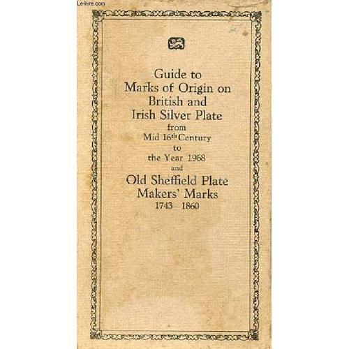 British And Irish Silver Assay Office Marks 1544-1968 With Notes On... on Productcaster.