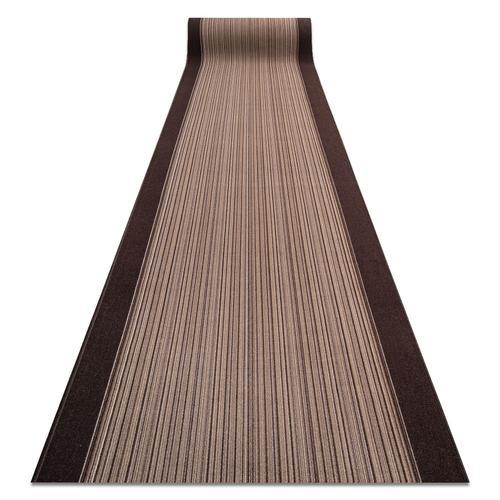 80x560 Cm Tapis De Couloir Antidérapant Carnaby Marron 80cm on Productcaster.